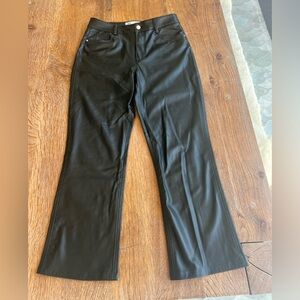 Zara faux leather ‘90s wide leg pants